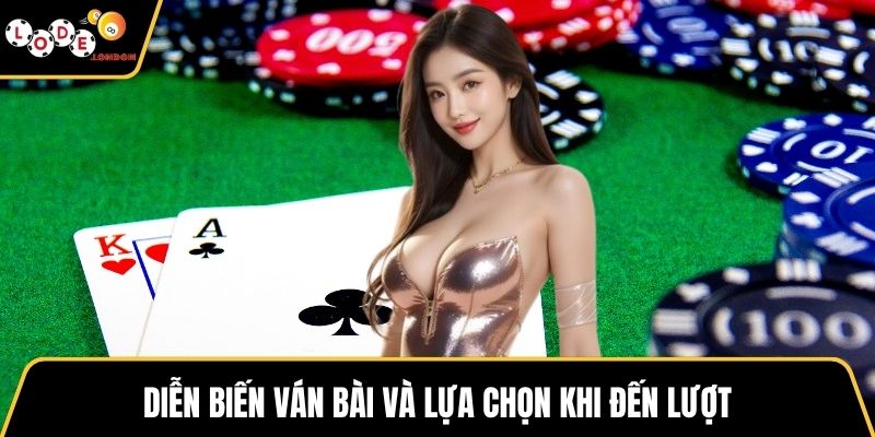 Diễn biến ván bài và lựa chọn khi đến lượt
